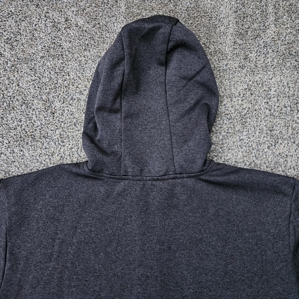 North Face Men’s Zip Up Sweatshirt Size XL Full Zip Hoodie Jacket Gray Orange
